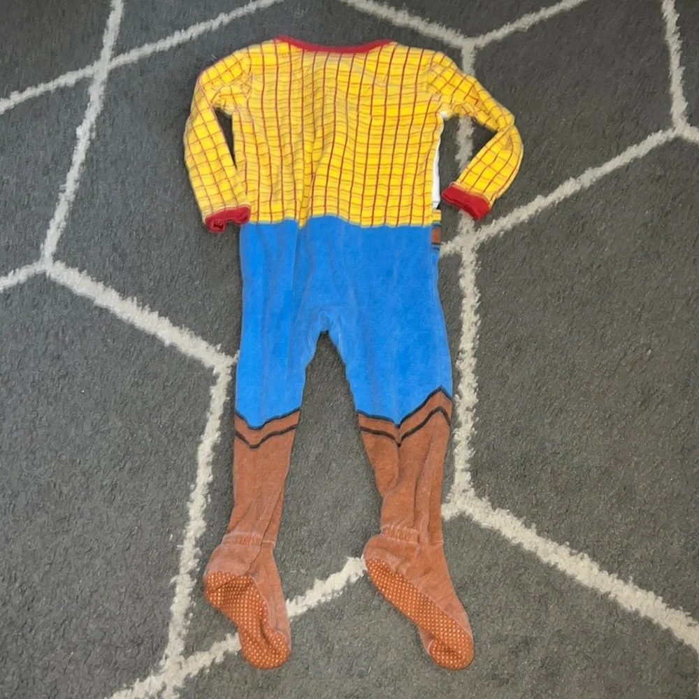 Disney Baby by Disney Parks Woody Stretchy Zip Up One Piece Sz 12-18 Months - Picture 6 of 6